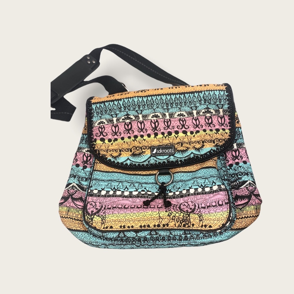 Sak Roots Crossbody Purse Boho Multi-Colored